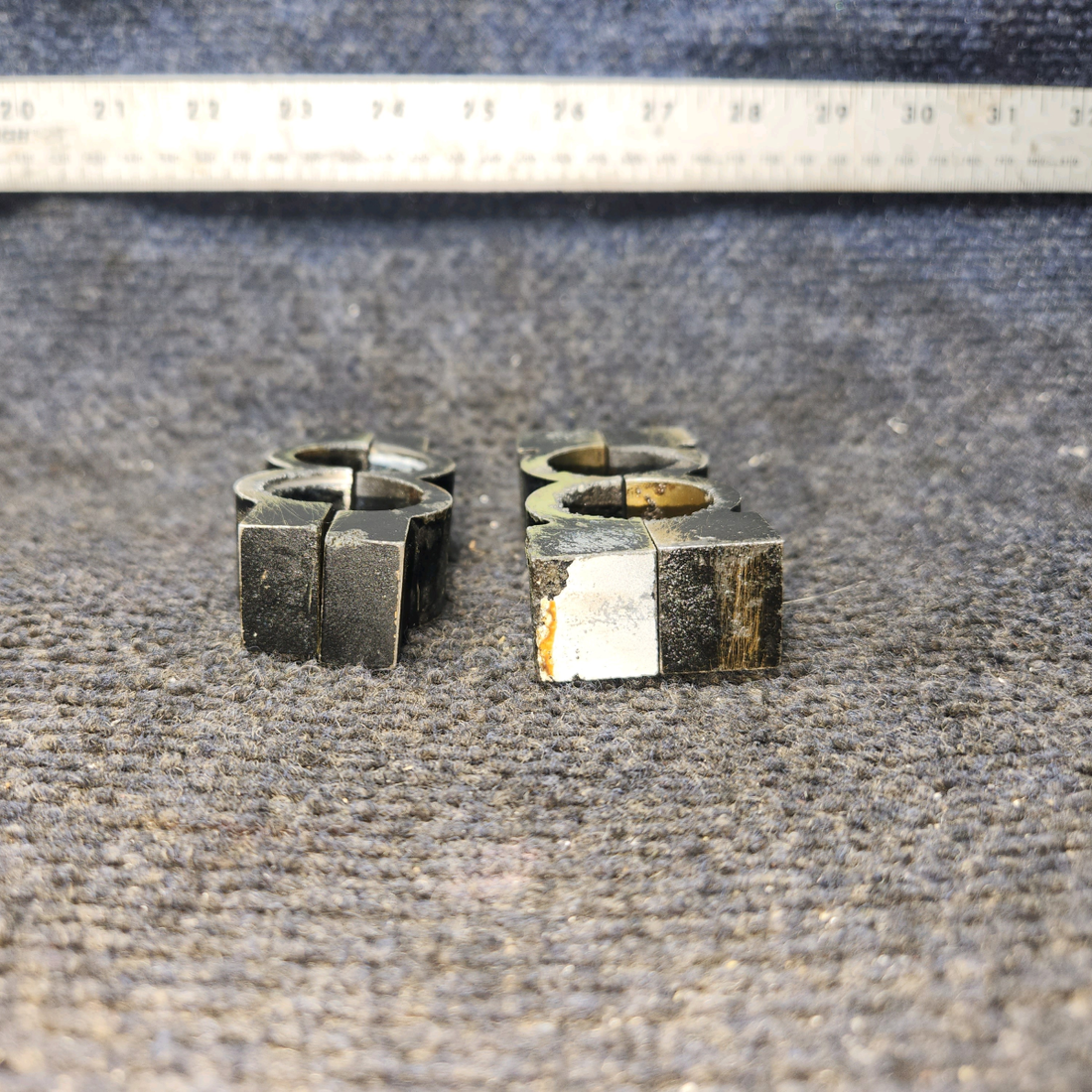 Used aircraft parts for sale, S1675-1 Cessna 172E Rudder Pedal Torque Tube Bearing, Set of 2