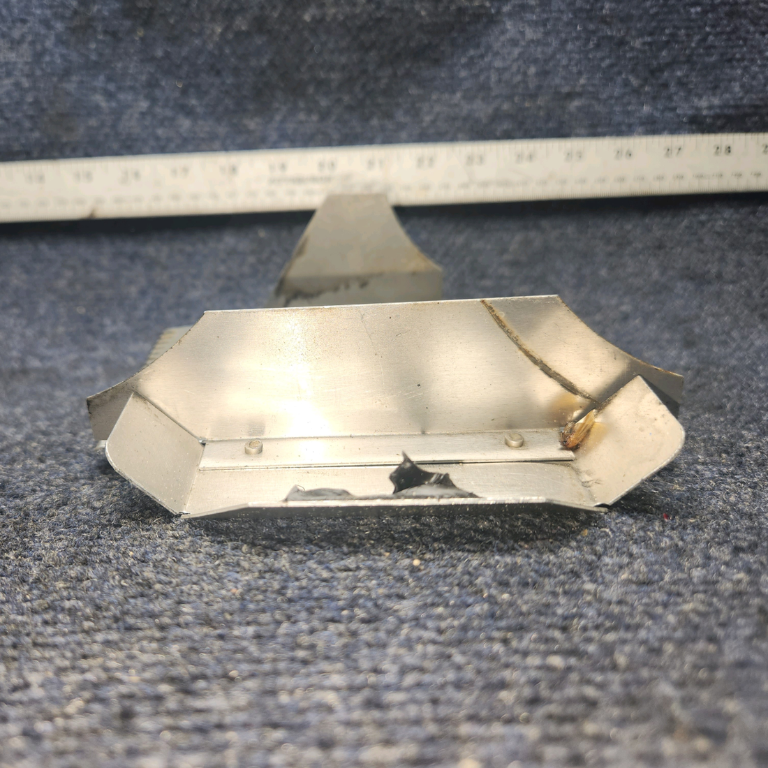 Used aircraft parts for sale, 72152 / 71611 / 71610 Lycoming O-540 PIPER PA-24-250 Intercylinder Baffele with retainer  & Hook