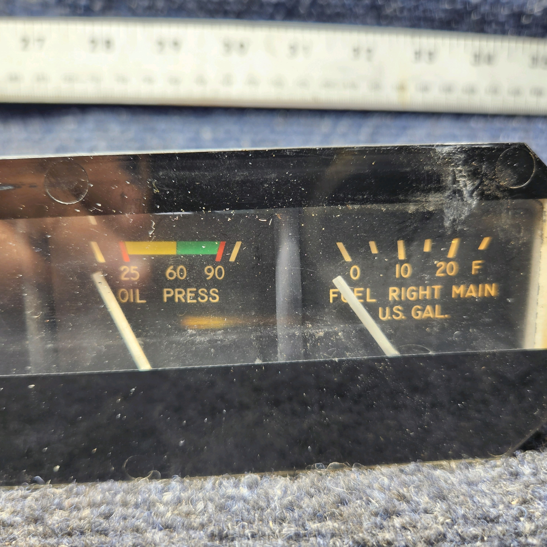 Used aircraft parts for sale, 95241-017 Piper PA28-161 Engine Gauge Cluster Assembly