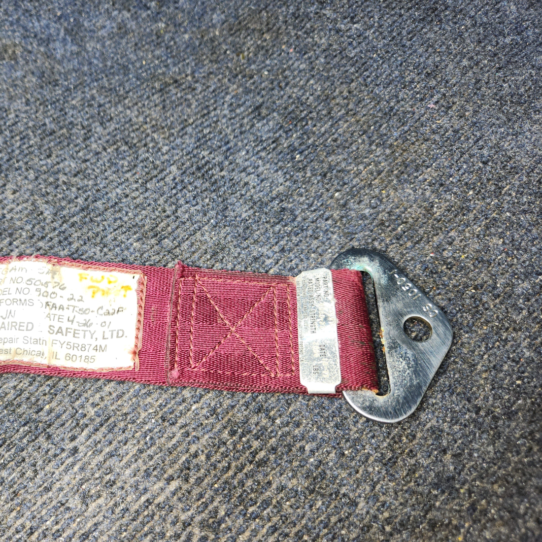 Used aircraft parts for sale, PS50039-4-2A Piper PA32RT-300 Forward Belt Assembly