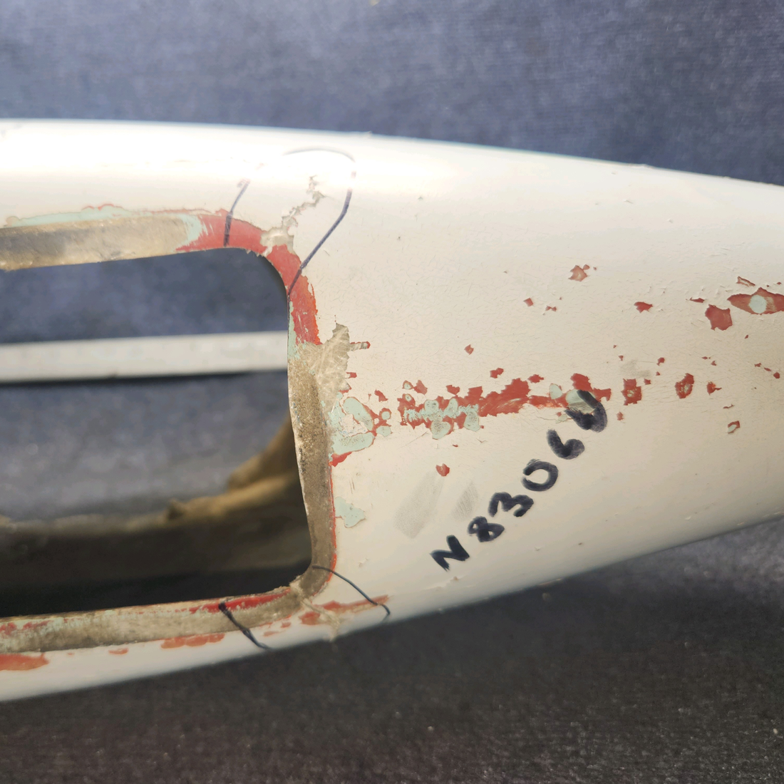 Used aircraft parts for sale, 0743609-17 Cessna 172F Nose Wheel Fairing (Pant)