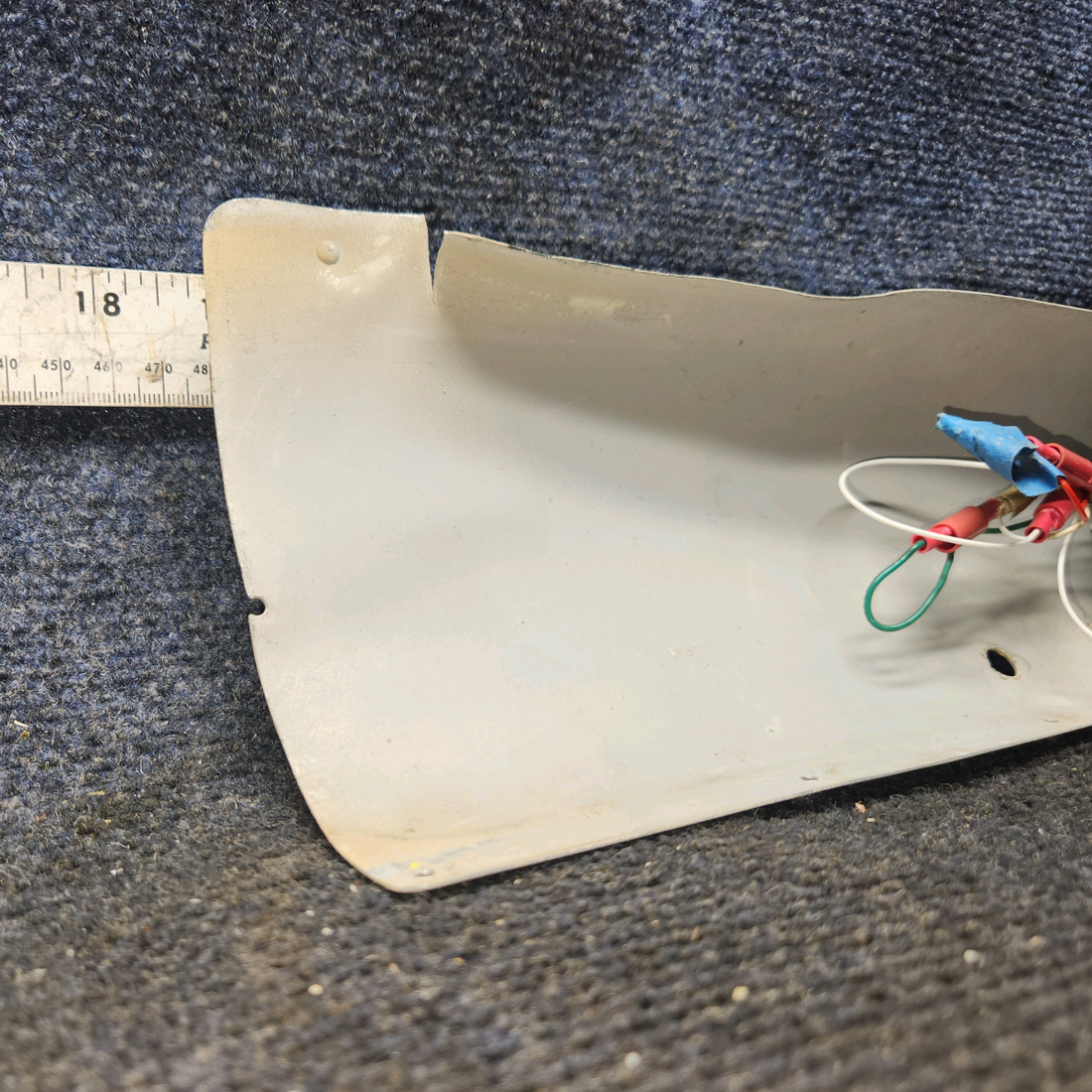 Used aircraft parts for sale, 0511137-13 Cessna 172 Doorpost Cover LH With LED Map light.