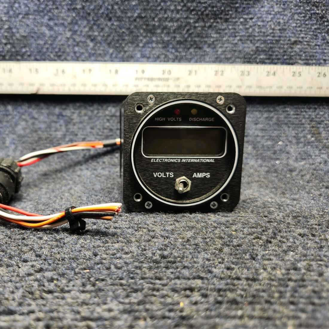 Used aircraft parts for sale, VA-1A MOONEY M20J - Year 1978 ELECTRONICS INTERNATIONAL VOLTAGE-AMMETER INDICATOR