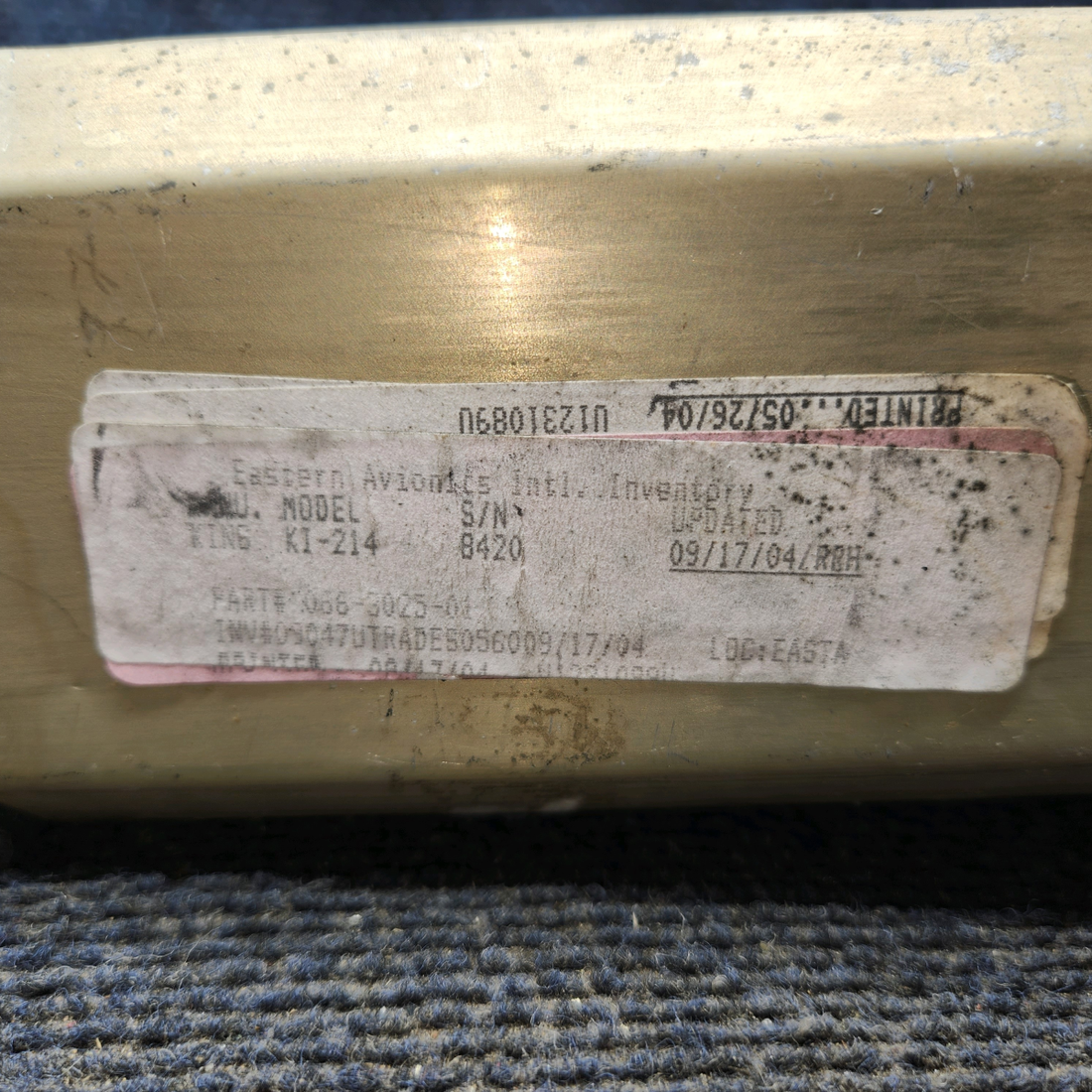 Used aircraft parts for sale, 066-3025-01 King KI-214 Cessna 172 Course Select Indicator with  connector
