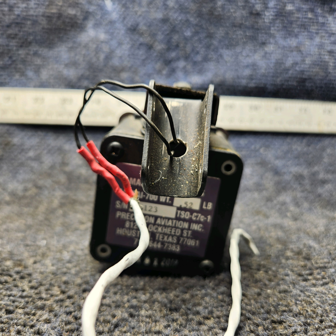 Used aircraft parts for sale, PAI-700 Precision Aviation, Inc PAI-700 Piper PA28-161 Vertical Card Compass Indicator (Lighted) out of a 12V sys