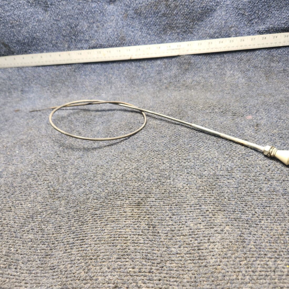 Used aircraft parts for sale, 169-380005-19 Beechcraft A24R Defrost Control Cable 42"