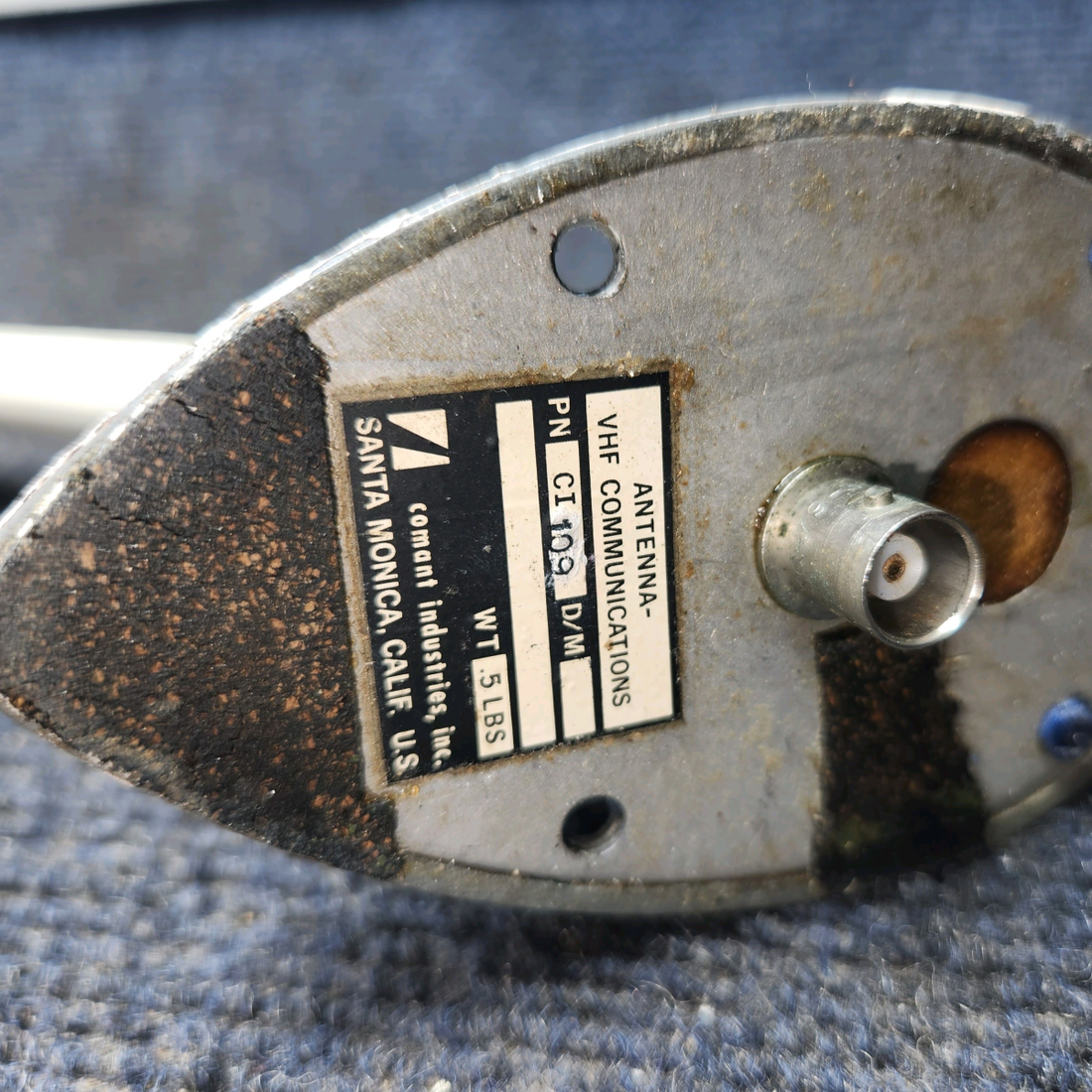 Used aircraft parts for sale, CI-109 Comant CI-109 Cessna 172F VHF Communication Antenna