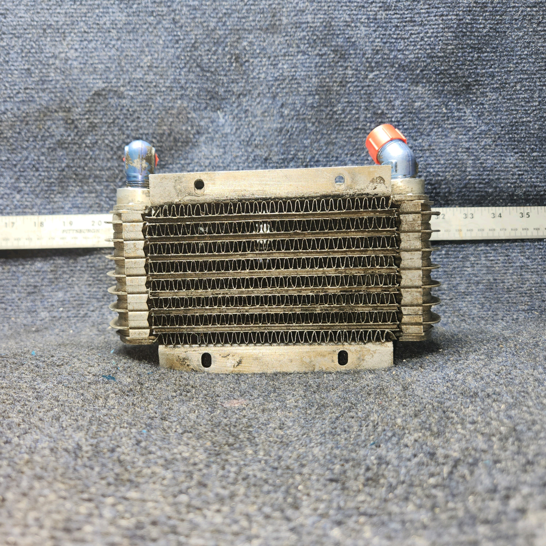 Used aircraft parts for sale, 18622-000 Harrison AP07AU06-03 Piper PA28-140 Oil Radiator