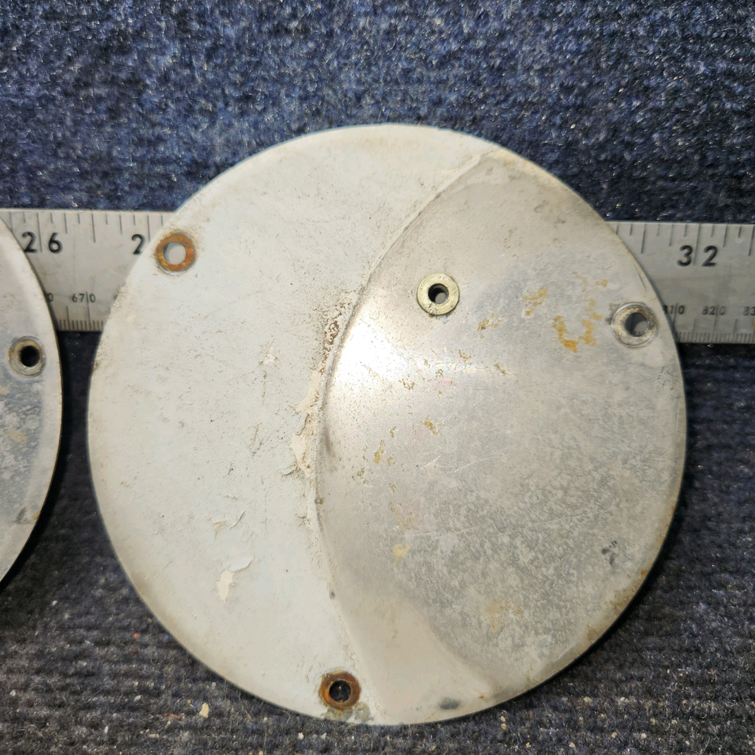 Used aircraft parts for sale, S225-2 Cessna 172F Inspection Plates - 5", 3 holes (Set of 2)