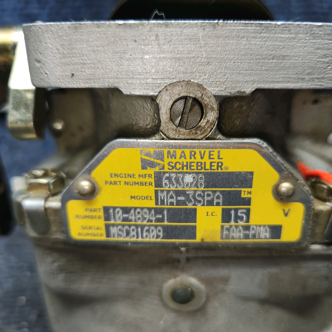 Used aircraft parts for sale, 10-4894-1 Marvel Schebler cessna 150G Carburetor
