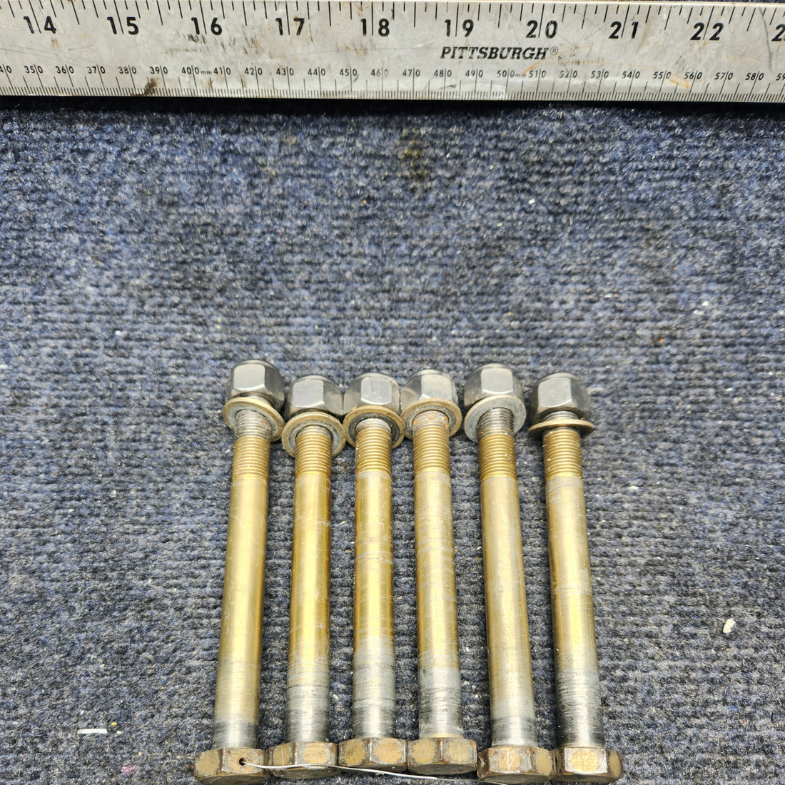Used aircraft parts for sale, AN78-57S Beechcraft A23A Musketeer Custom III PROPELLER MOUNTING BOLT SET (NO PROP STRUCK)