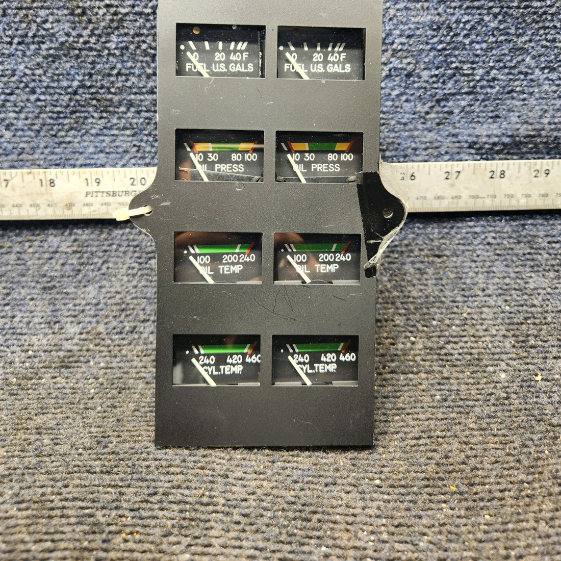 Used aircraft parts for sale, 39569-003 Rochester Gauges Piper PA34-220T Intrument Gauge Cluster (12V)