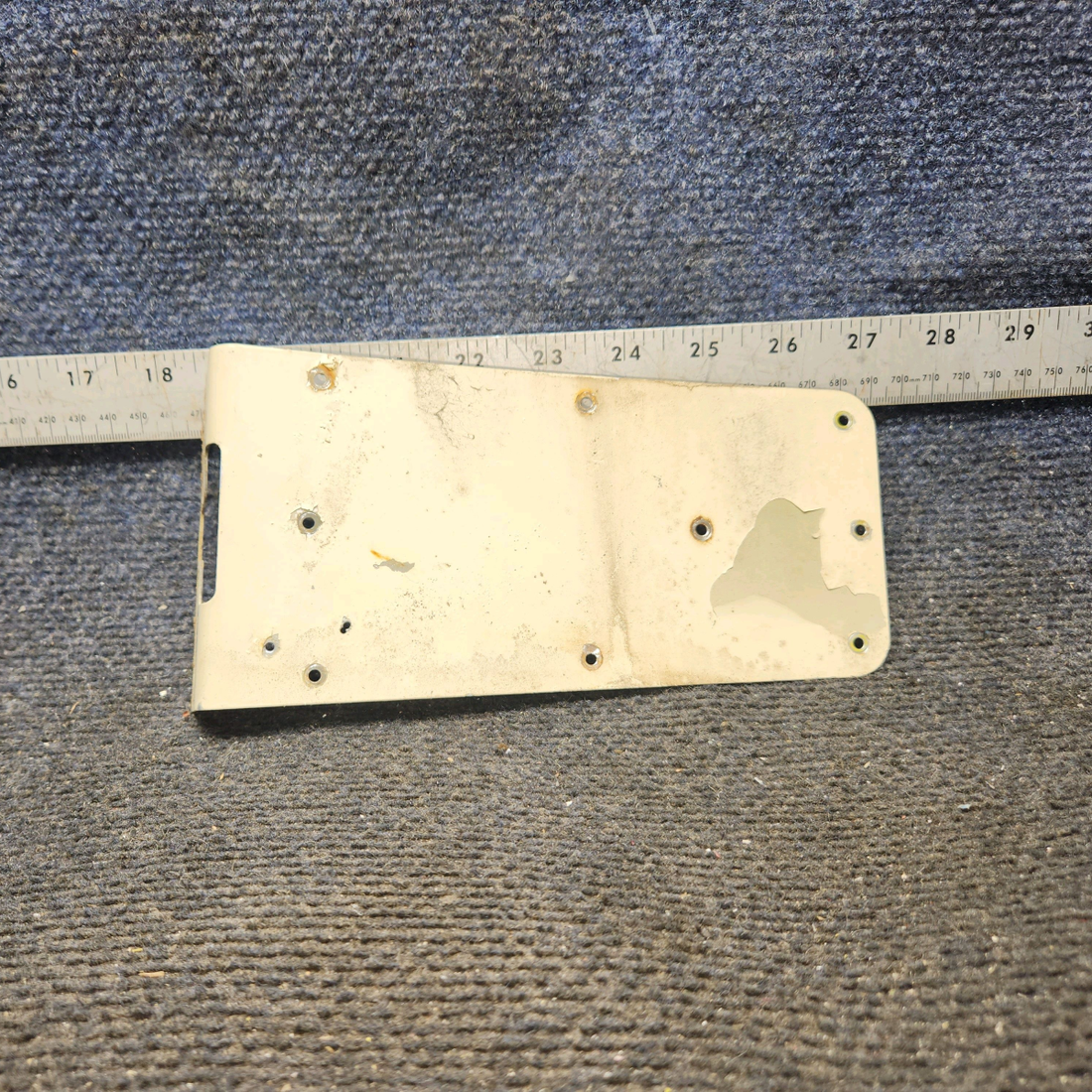 Used aircraft parts for sale, 63012-000 Piper PA-28-140 Door Latch Trim Plate