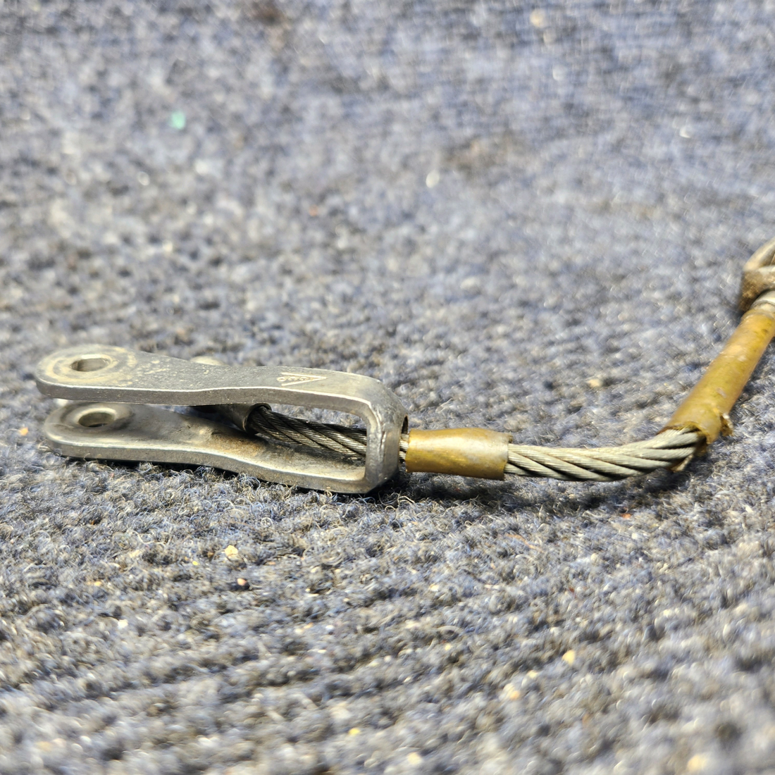 Used aircraft parts for sale, 20868-00 Piper PA28-140 Seat Belt Attach Cable Rear Side