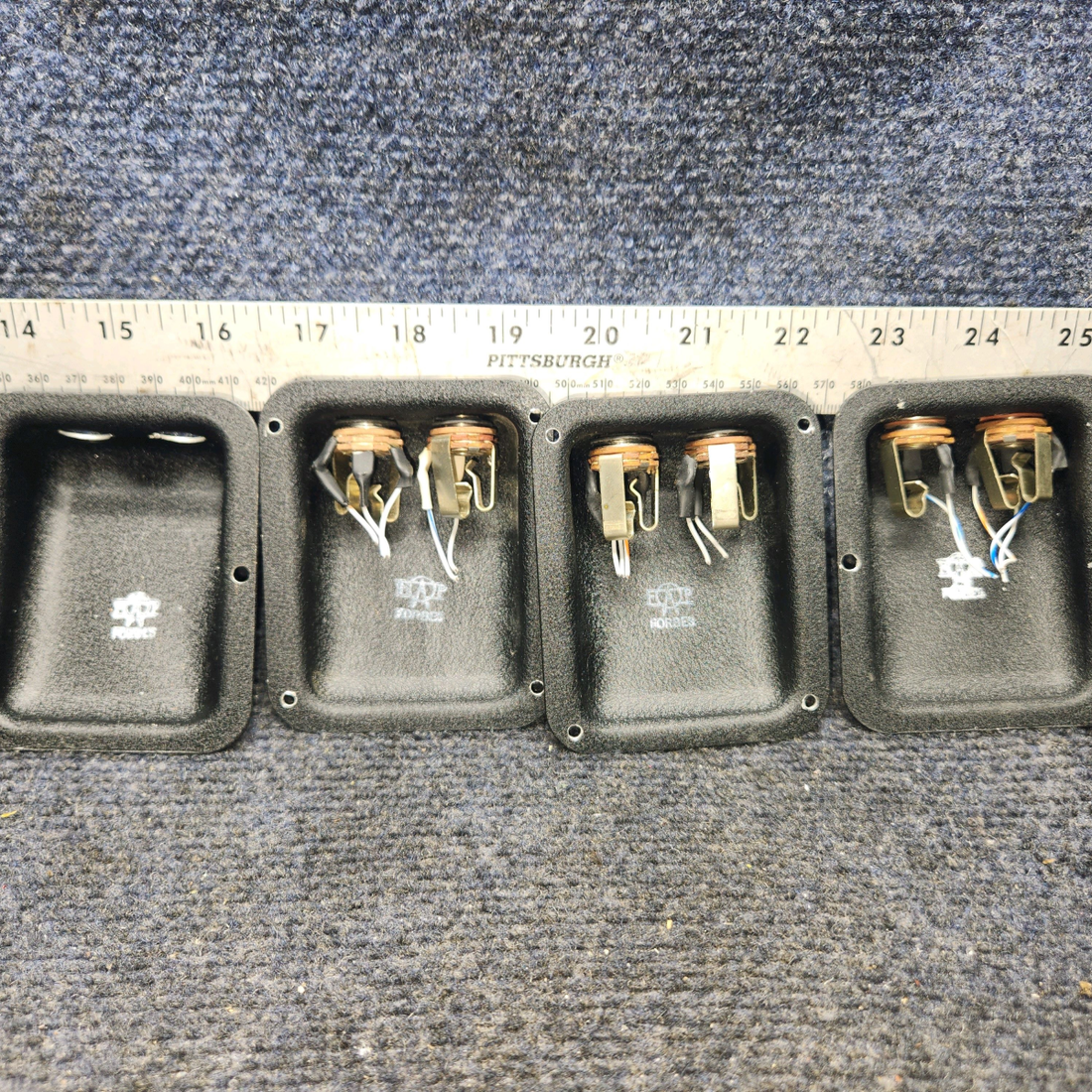 Used aircraft parts for sale, Jack Mount Beechcraft A24R Mic or Phone Jack Mount 2 Hole- "SET OF FOUR"