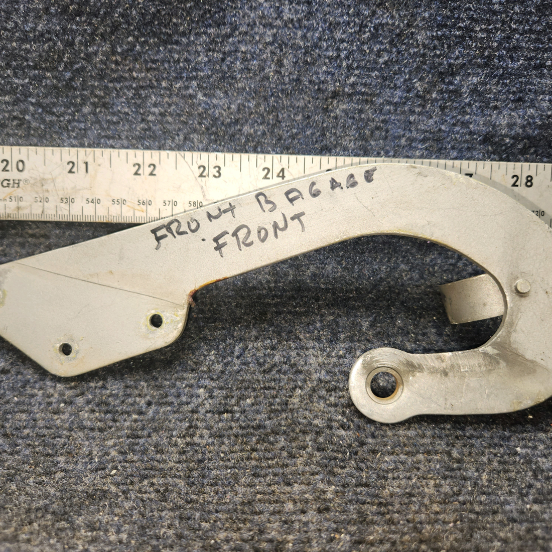 Used aircraft parts for sale, 002-410055-37 Beechcraft BEECHCRAFT 95-55B Nose Baggage Door Hinge Assembly