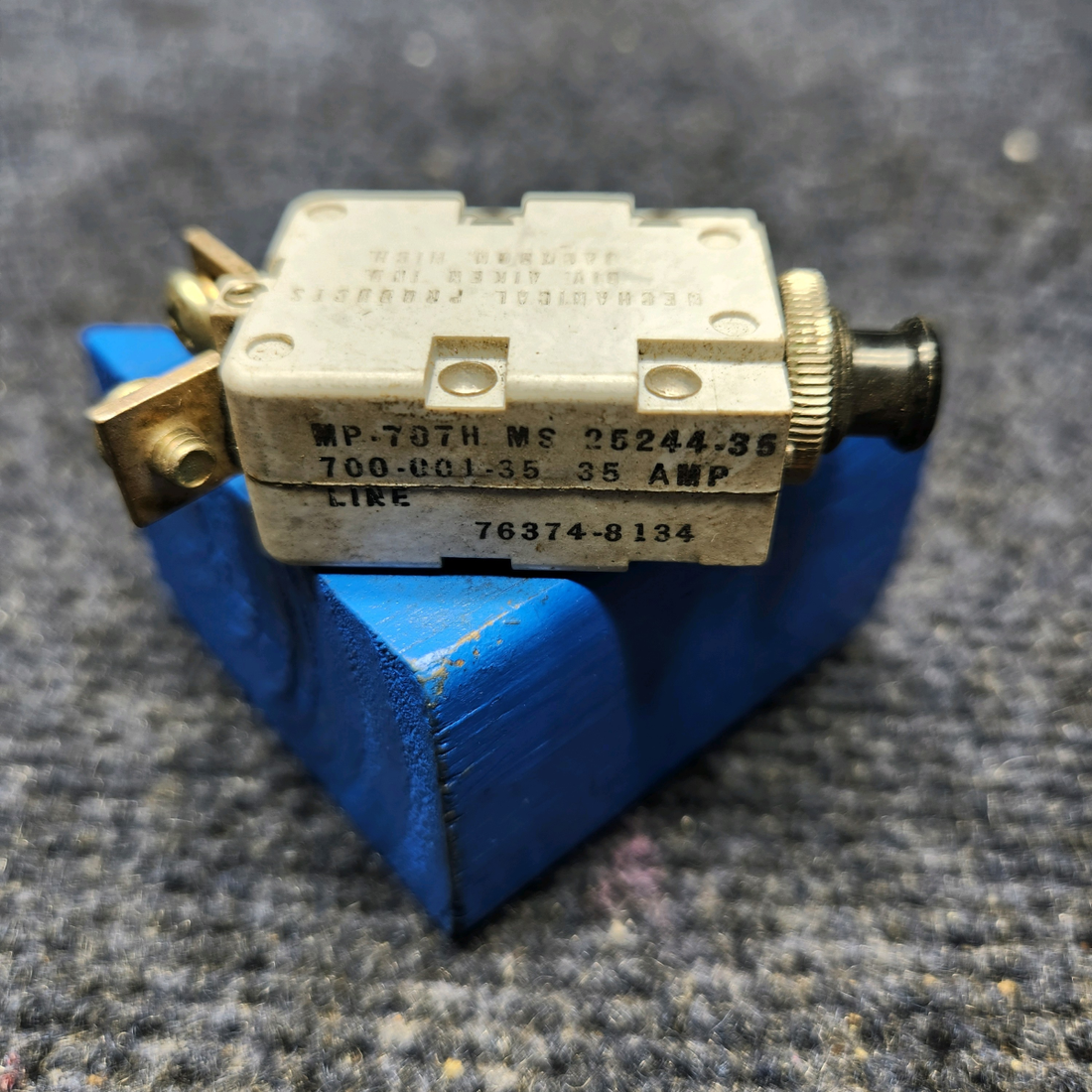 Used aircraft parts for sale, MS25244-35 Mechanical Products CIRCUIT BREAKER 35 AMP - PRICE PER EACH