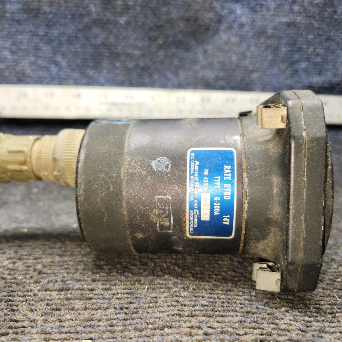 Used aircraft parts for sale, 42320-0014 Electric Gyro Corp 1394T100 cessna 172N Turn Coordinator Indicator – 14V