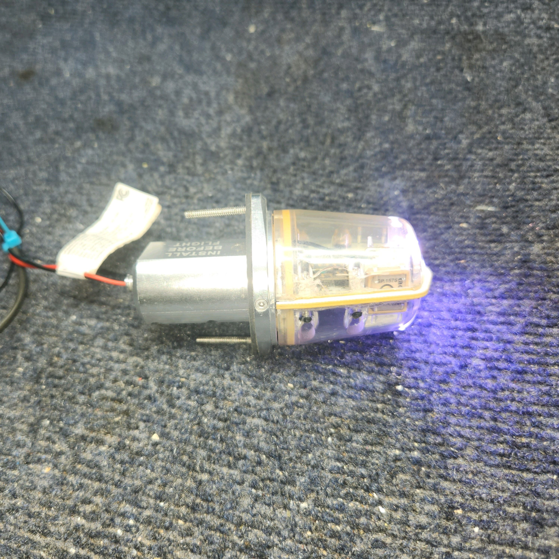 Used aircraft parts for sale, UAV-1002183-001 uAvioni TailBeacon Piper PA28-140 LED TAILBEACON WAAS, GPS, ADS-B LIGHT (14, 28V)