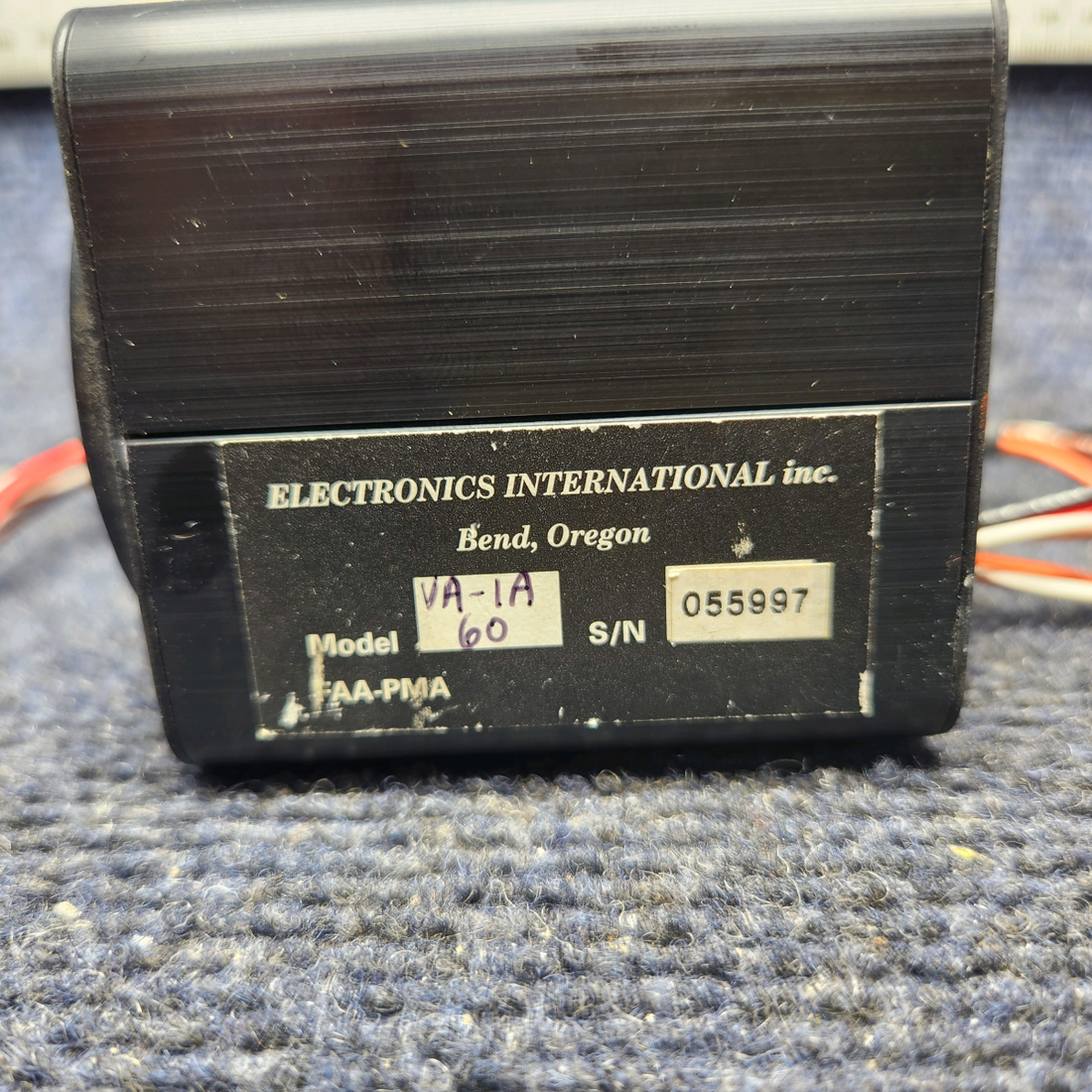 Used aircraft parts for sale, VA-1A MOONEY M20J - Year 1978 ELECTRONICS INTERNATIONAL VOLTAGE-AMMETER INDICATOR