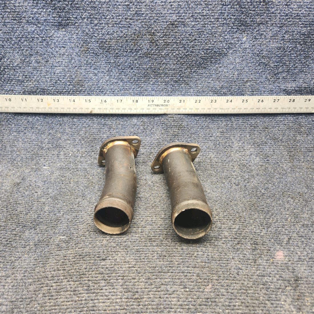 Used aircraft parts for sale, 099001-132 Beechcraft A24R Bent Exhaust Riser with Probe Hole
