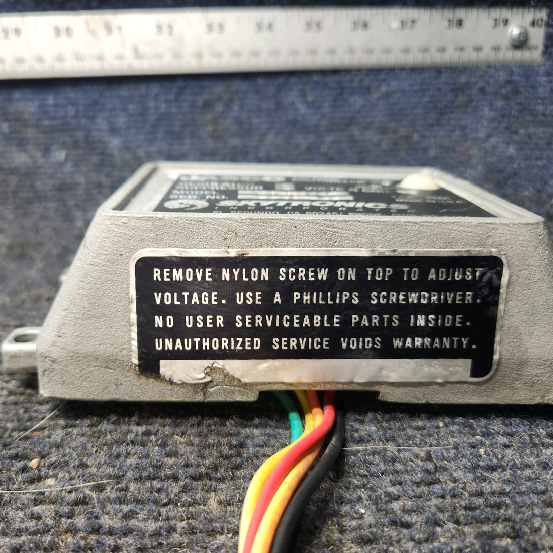 Used aircraft parts for sale, J12M20SP, test test Skytronics Cessna 172 Alternator Voltage Controller 12V