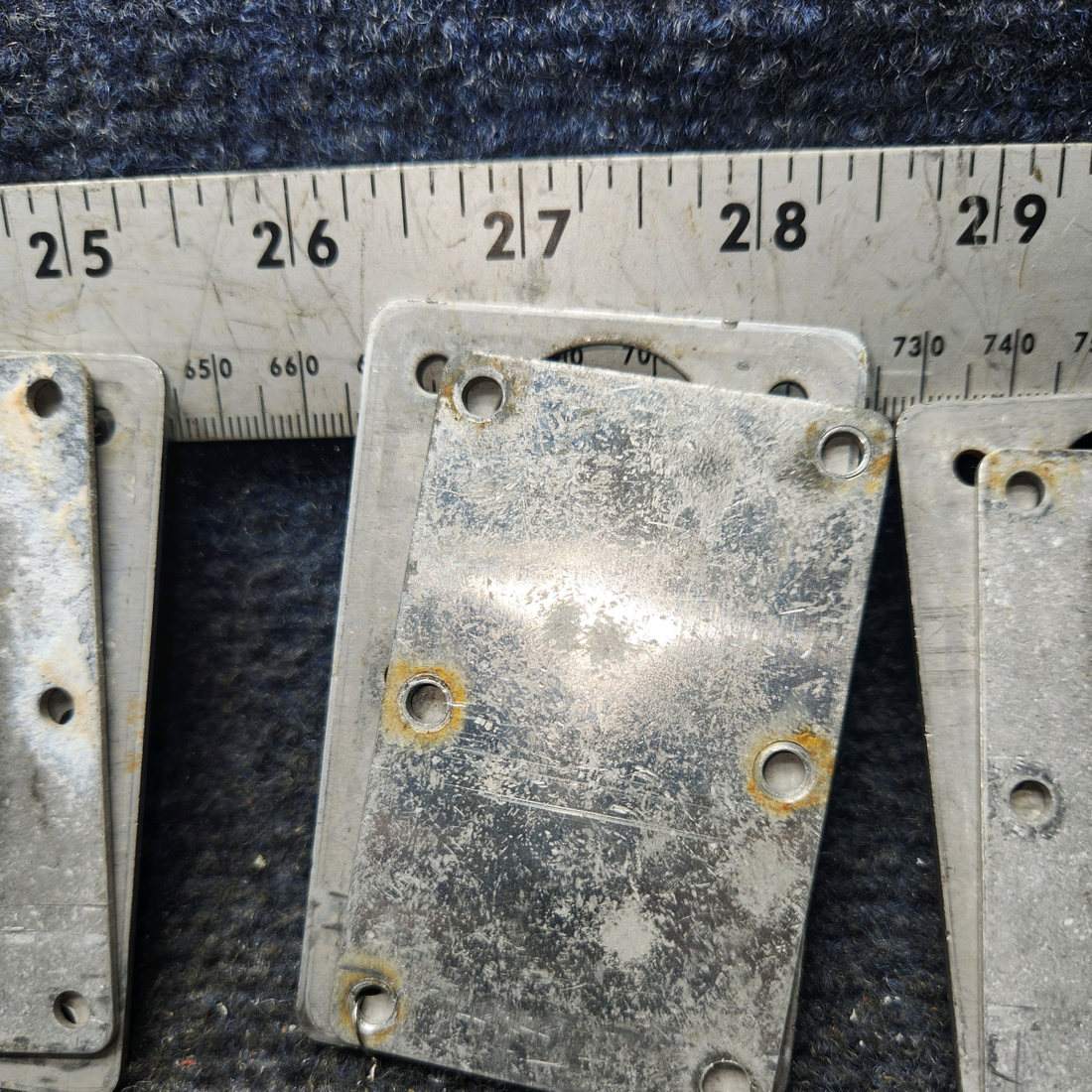 Used aircraft parts for sale, 99141-003 Piper PA32RT-300 Aft Seat Attach Plate Set with Backplate - Set Of Four