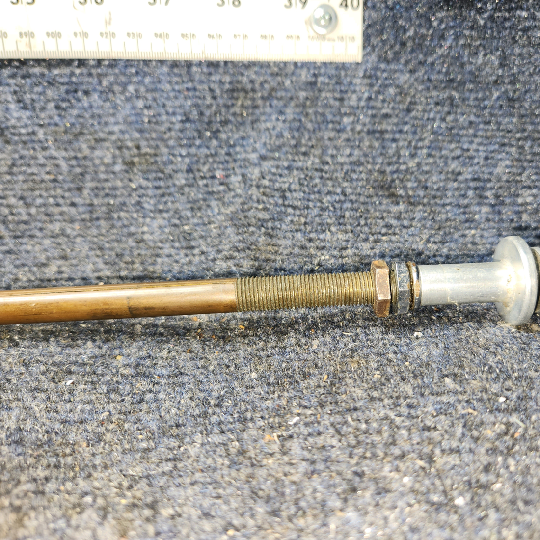 Used aircraft parts for sale, 35-944017 Beechcraft F35 Cowl Flap Control Cable Assembly, 32"