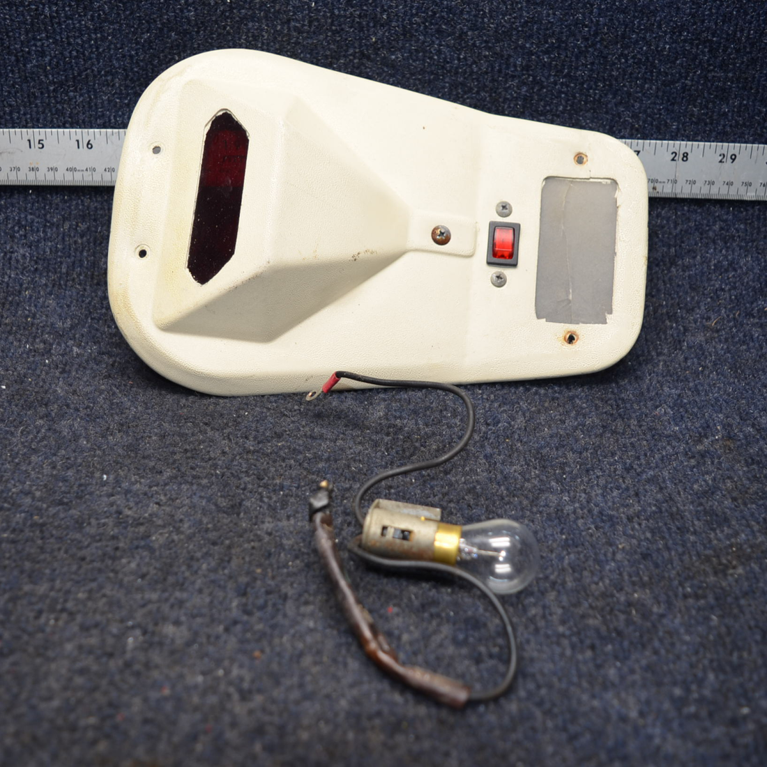 Used aircraft parts for sale, 0710103-1 Cessna C175 COVER PLATE CABIN LIGHT