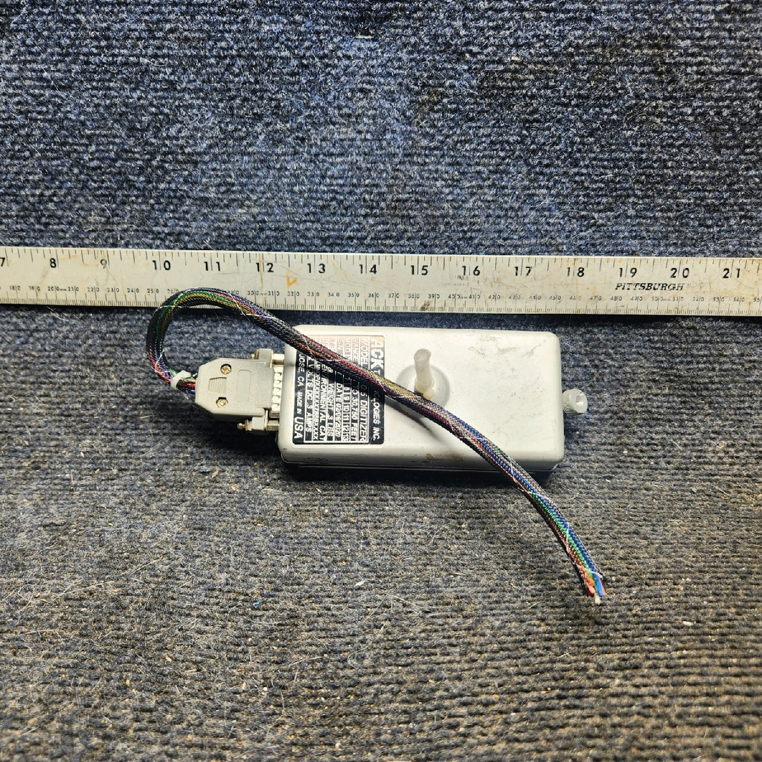 Used aircraft parts for sale, A-30.5 ACK piper PA-28-181 Altitude Encoder with Tray (10-32V)