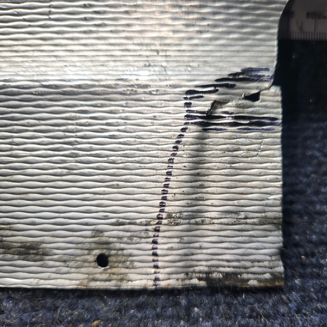 Used aircraft parts for sale, 76129-006 Piper PA28-161 Cabin Heat Duct Rear Assy - LH