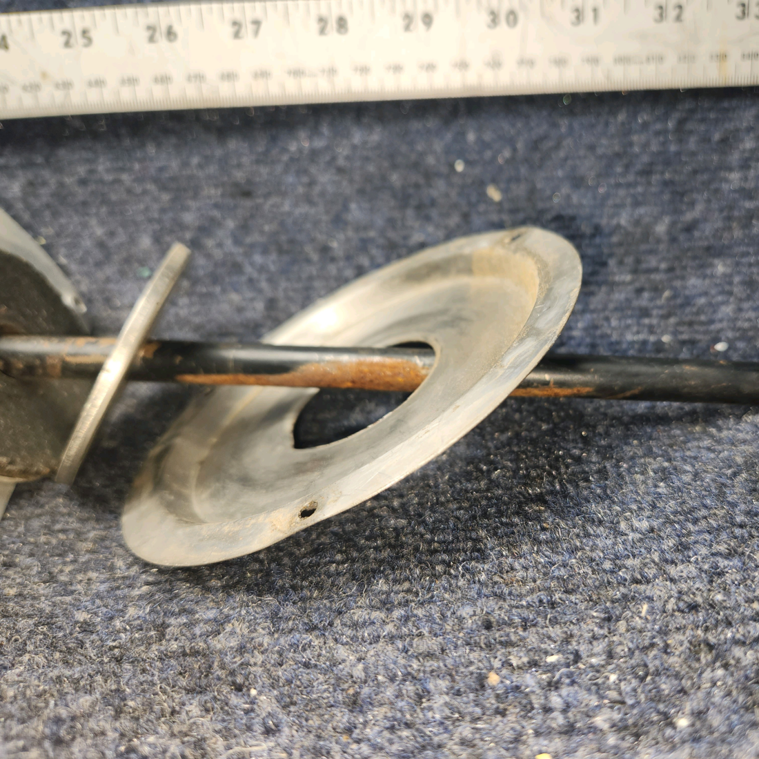 Used aircraft parts for sale, 63327-00 Piper PA28-140 Nose Wheel Control Rod Assy -  One Rod end missing