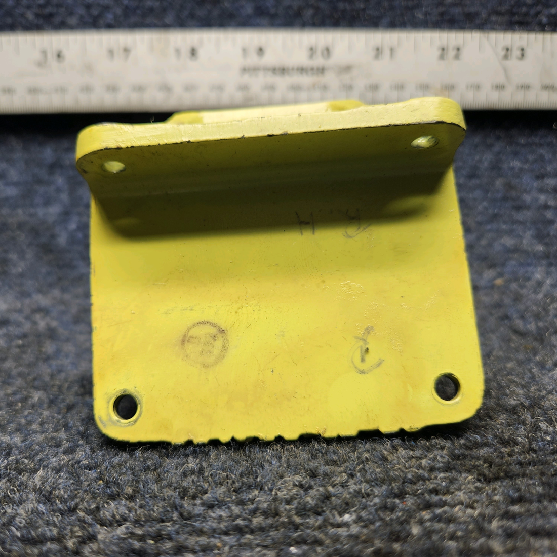 Used aircraft parts for sale, 35-524136-3 Beechcraft F33A RUDDER PEDAL BELLCRANK SUPPORT