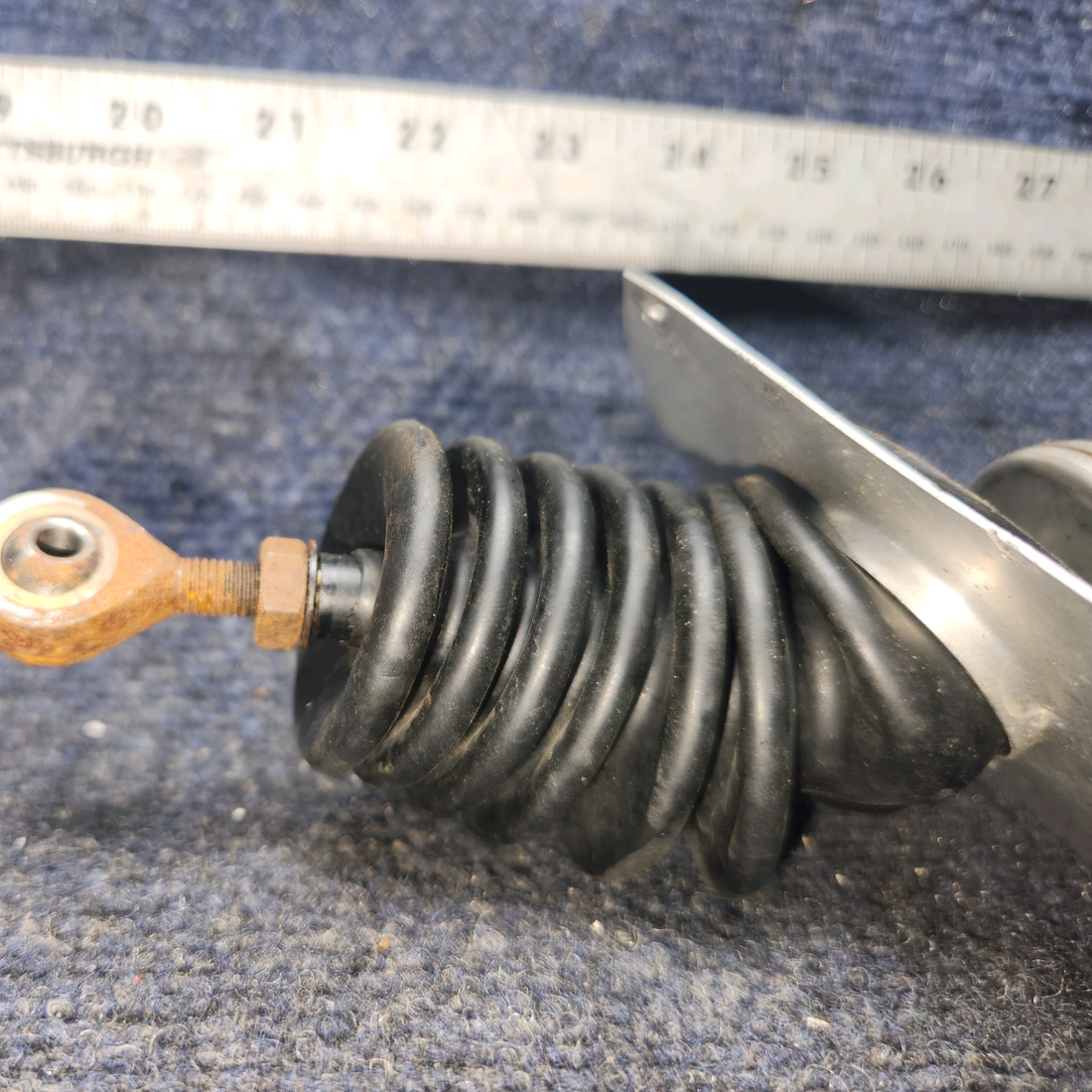 Used aircraft parts for sale, 63327-00 Piper PA28-140 Nose Wheel Control Rod Assy - One Rod end missing