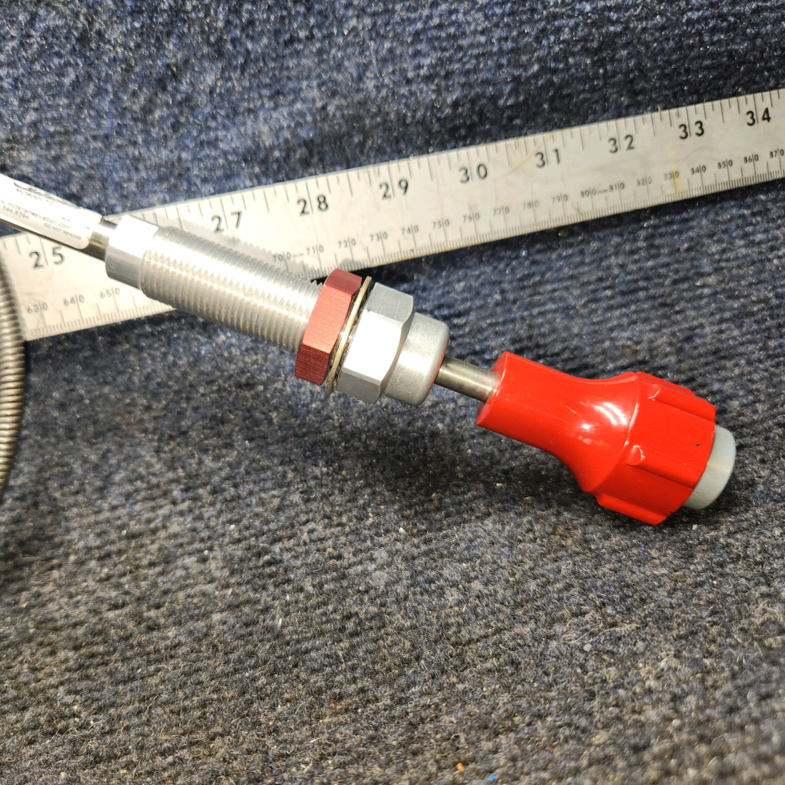 Used aircraft parts for sale, MC600-72 PIPER PA28-140 Universal Solid-Wire Vernier Mixture Control – 42"