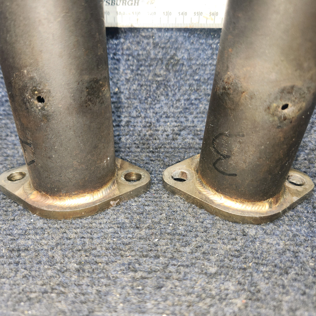 Used aircraft parts for sale, 099001-120 Beechcraft A24R Exhaust Riser LH or RH