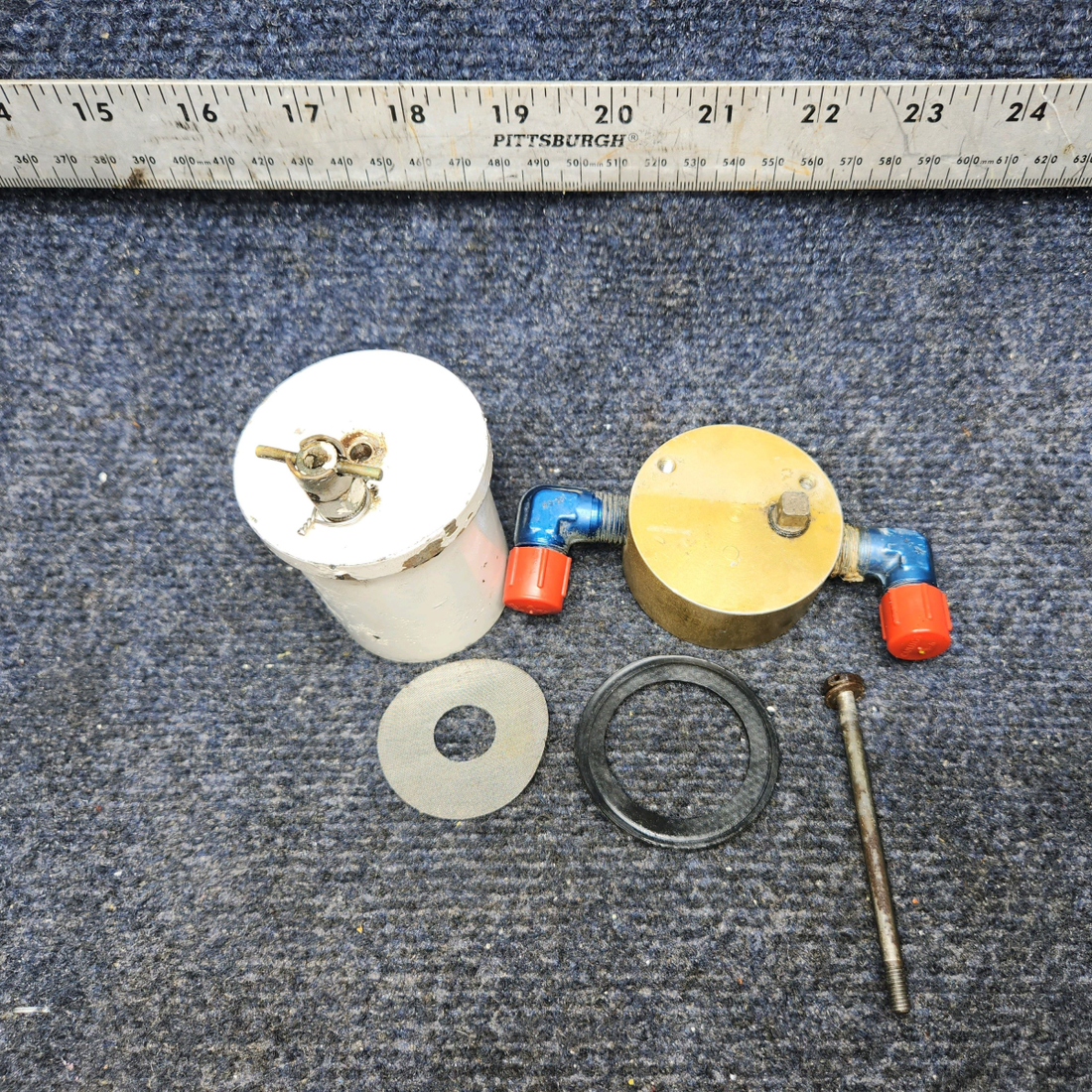 Used aircraft parts for sale, 5059-3 Beechcraft A24R Fuel Strainer Assembly