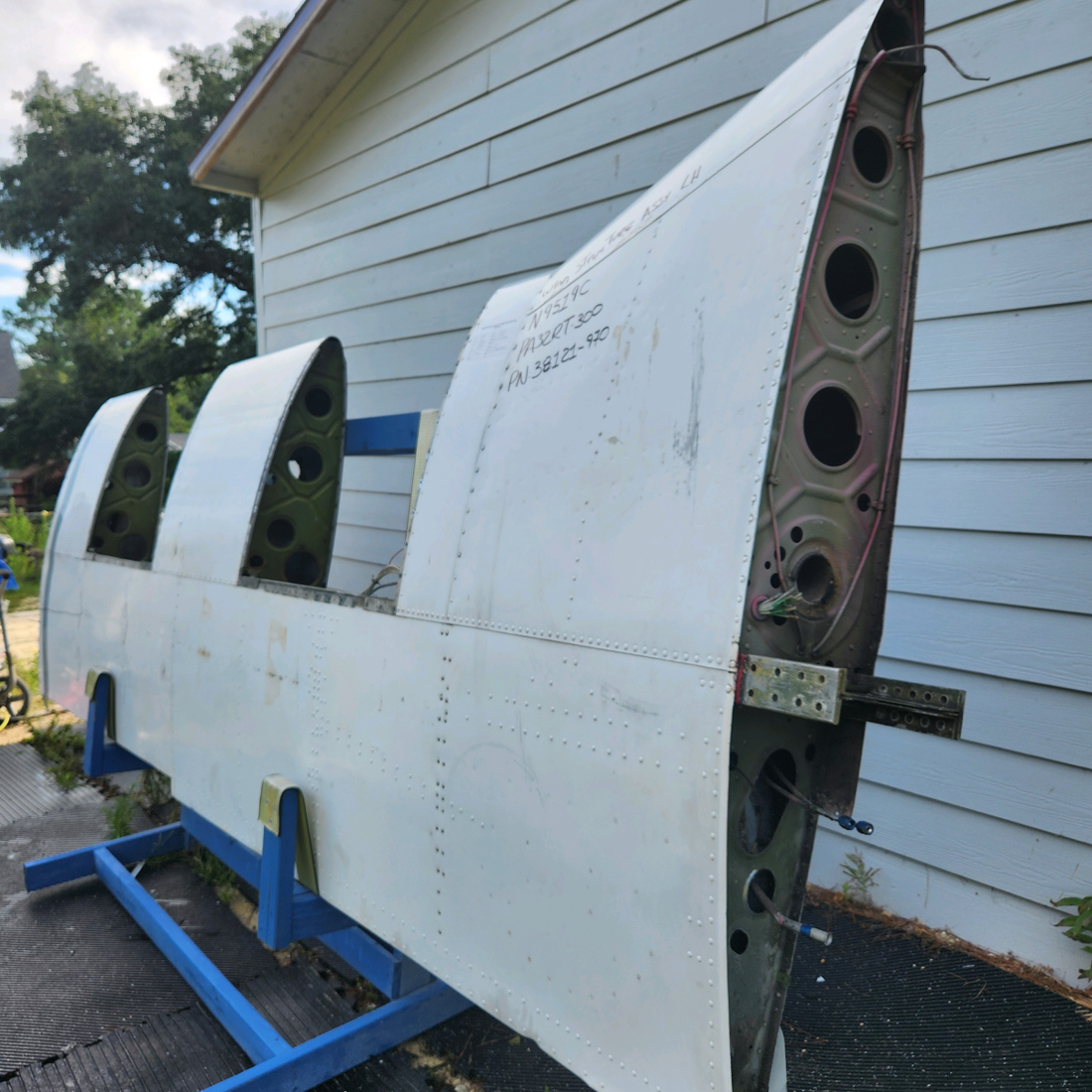 Used aircraft parts for sale, 38121-008 Piper PA32RT-300 WING STRUCTURE ASSY LH "SEE PHOTOS FOR DETAILS"
