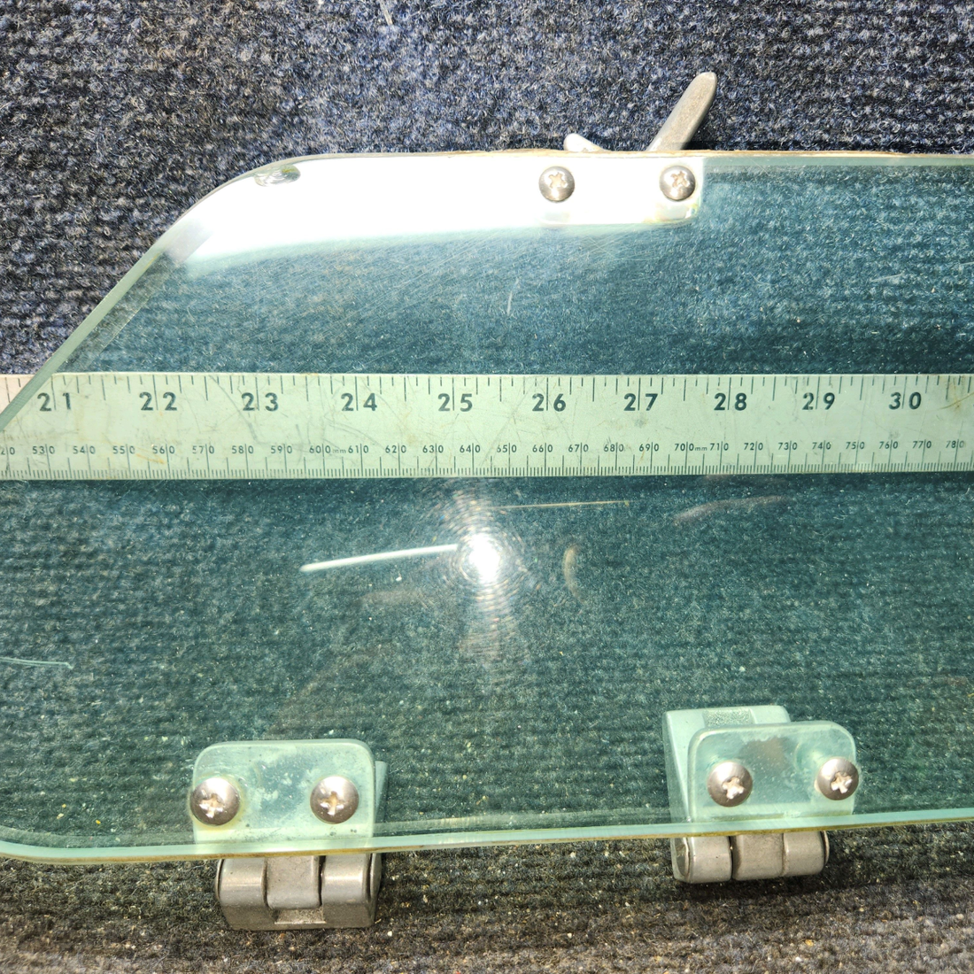 Used aircraft parts for sale, 96-420011-7 BEECHCRAFT F35 Storm Window Assembly w/Metal Leg