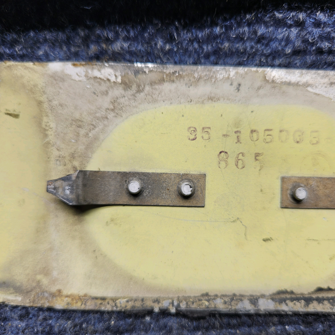 Used aircraft parts for sale, 35-105005-18 Beechcraft F33A L/H UPPER FWD FRONT WING ATTACH BOLT PANEL