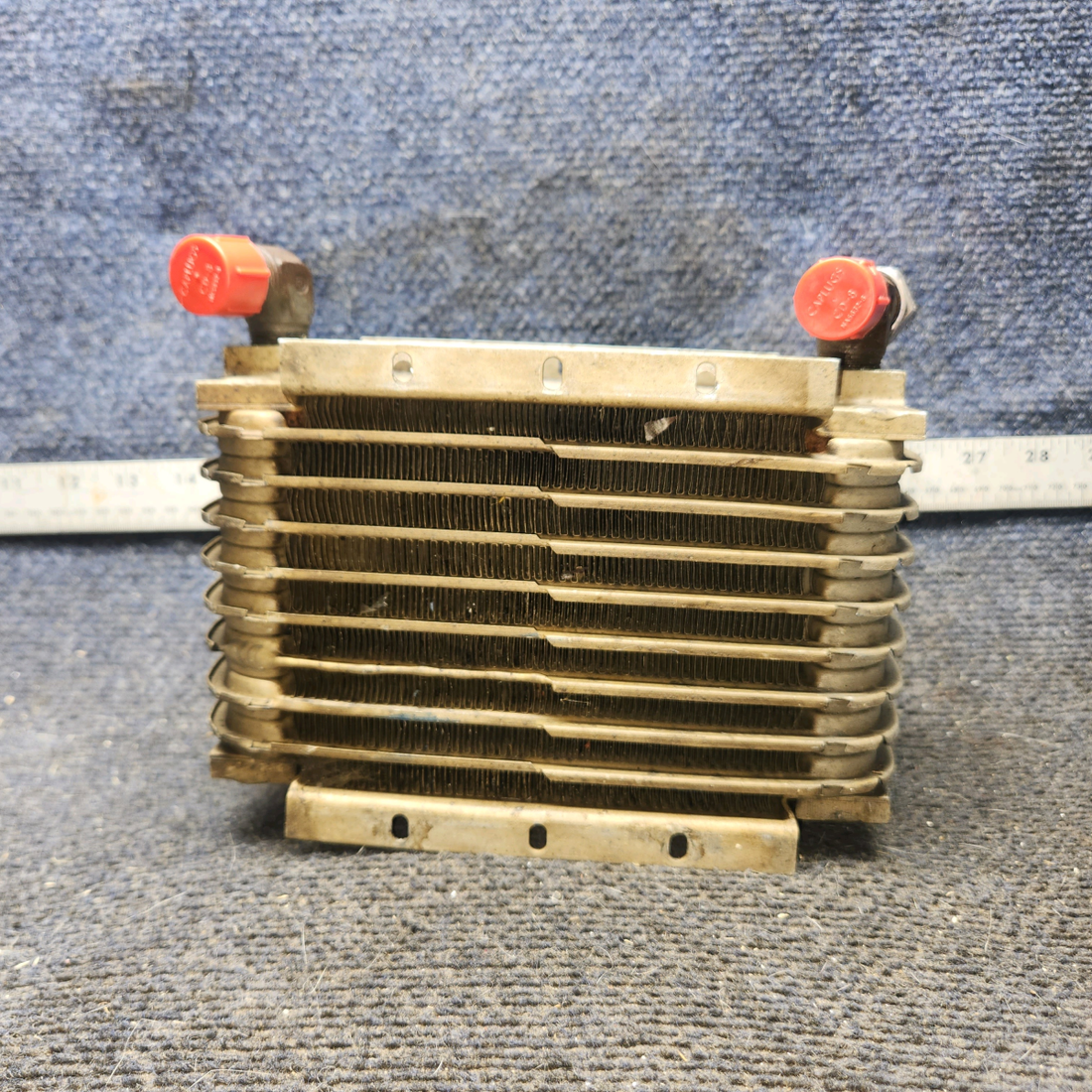 Used aircraft parts for sale, 10599A Stewart Warner cessna 172N Oil Cooler