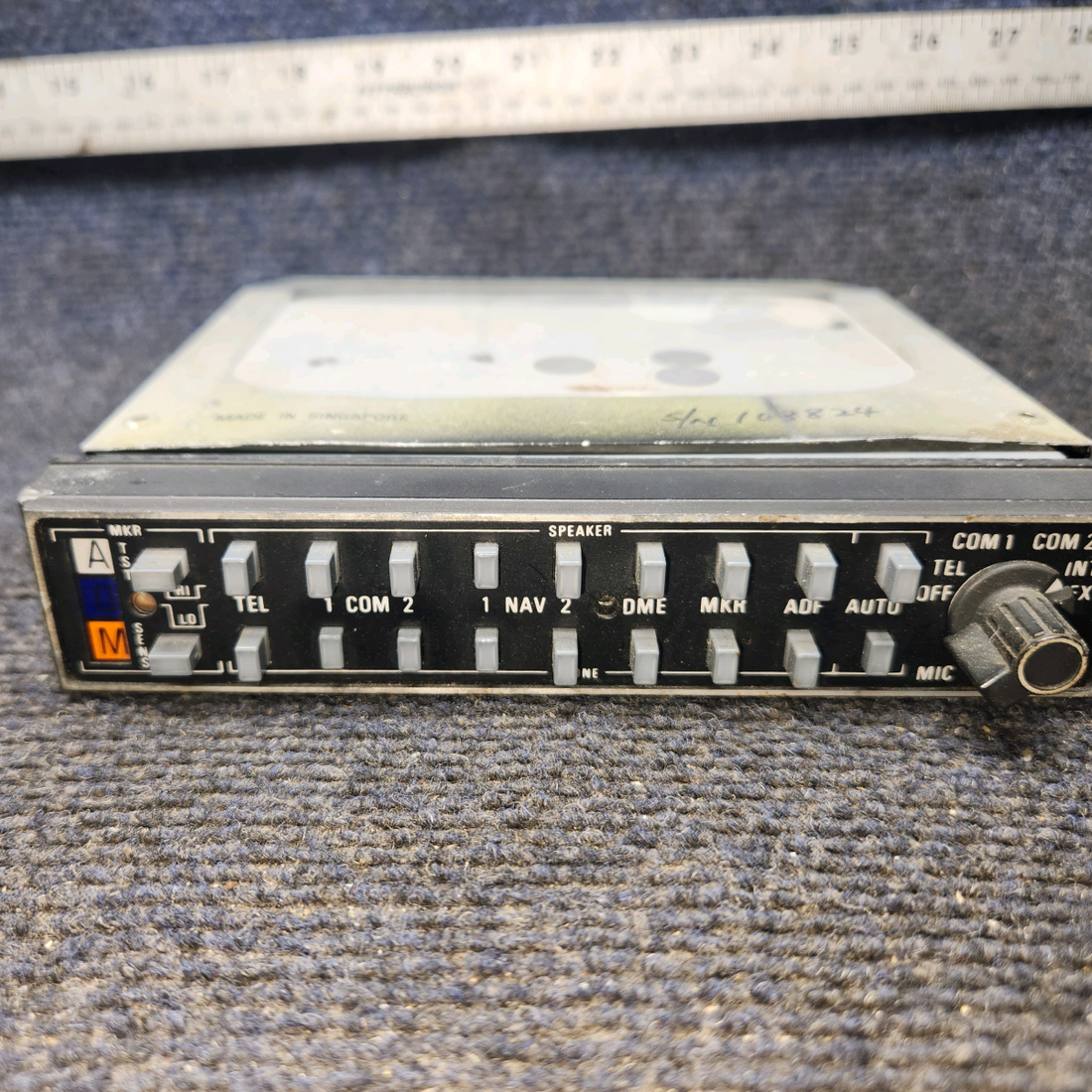 Used aircraft parts for sale, 066-1055-03 King KMA 24 Audio Panel W rack and Connector