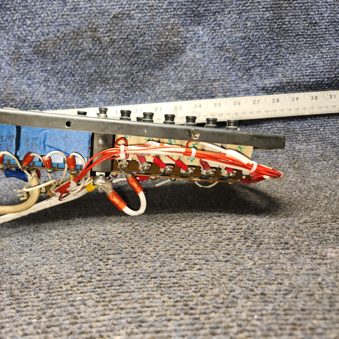 Used aircraft parts for sale, 99696-000 Piper PA28-140 Circuit Breaker Panel with Breakers