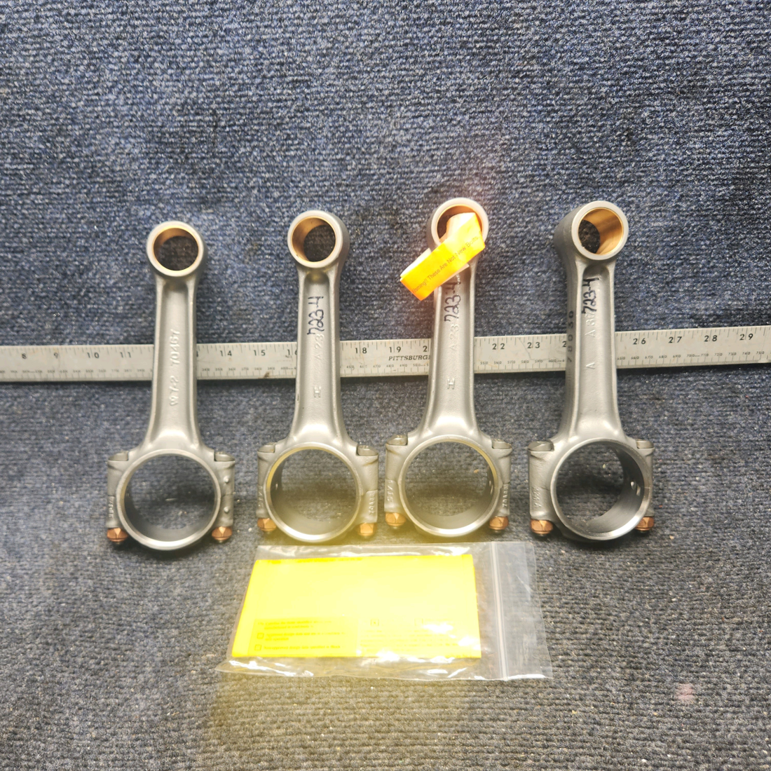 Used aircraft parts for sale, 78030 Lycoming O320 E2A CESSNA 172K Connection Rod w/ 8130 - set of 4