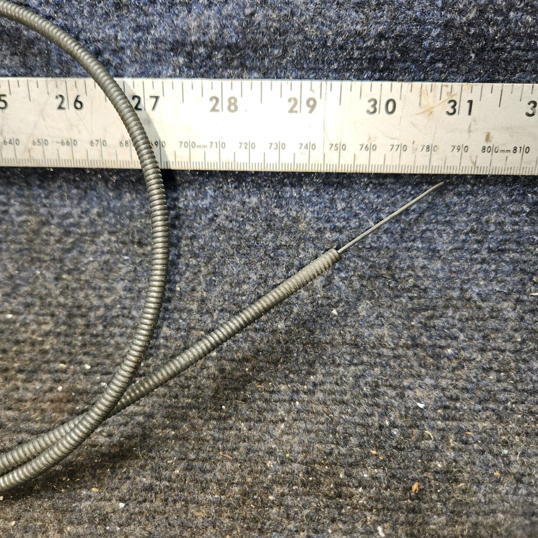 Used aircraft parts for sale, S1239-11 cessna 150G Cabin Heat Control Cable – 34.75 in