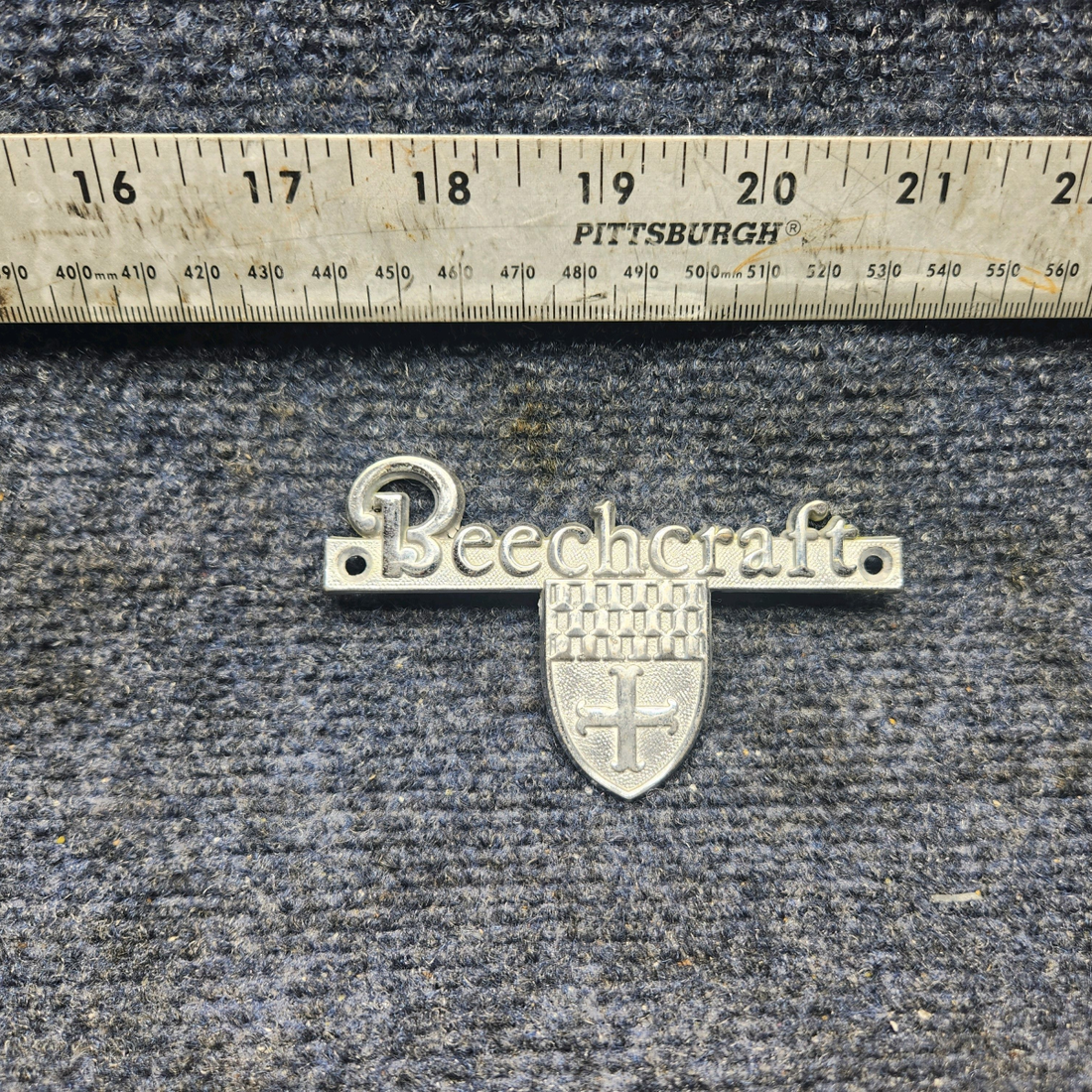 Used aircraft parts for sale, 130071 Beechcraft A23A Musketeer Custom III BEECHCRAFT EMBLEM