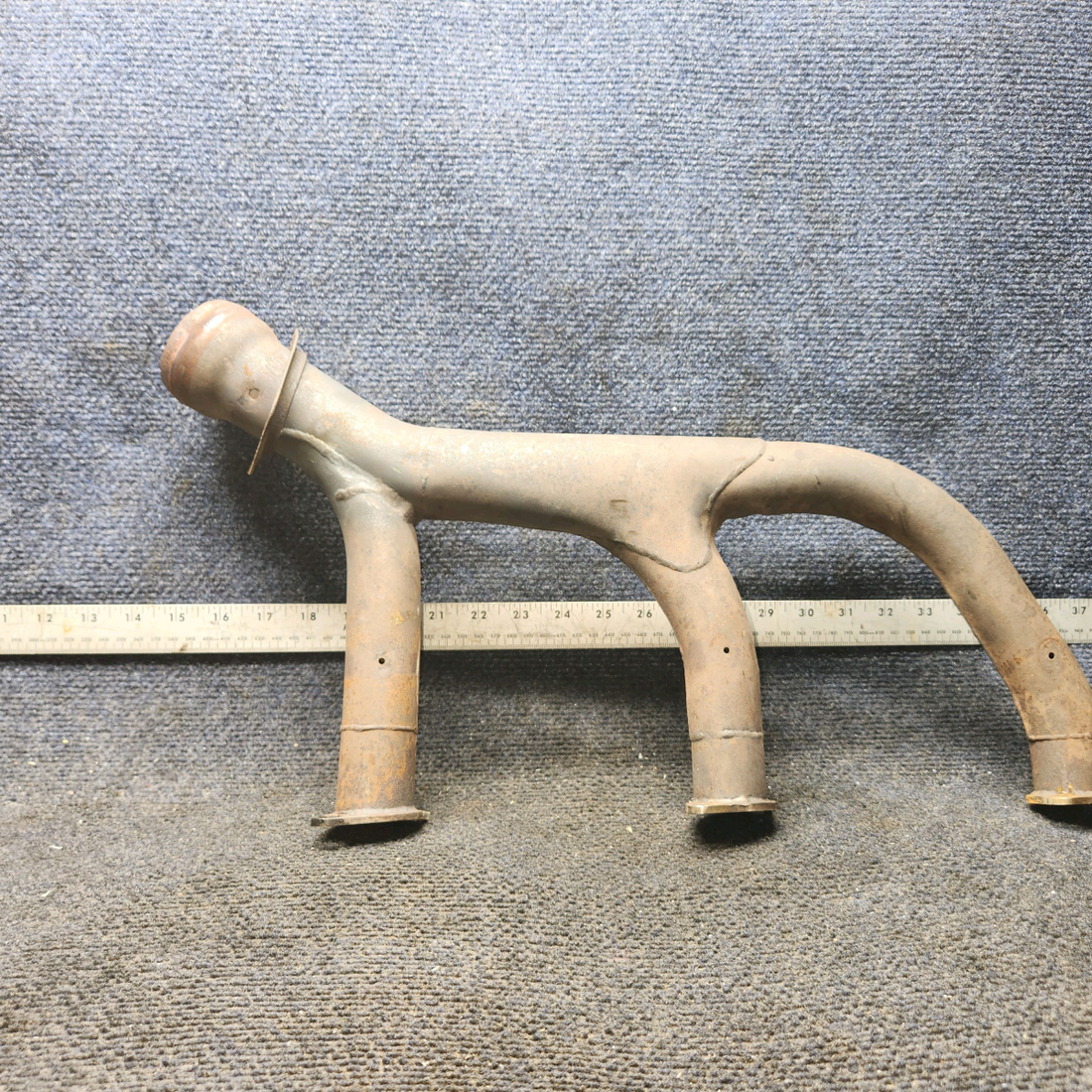 Used aircraft parts for sale, 35-950118 Beechcraft 35-33 Exhaust Stack with EGT Boss – LH