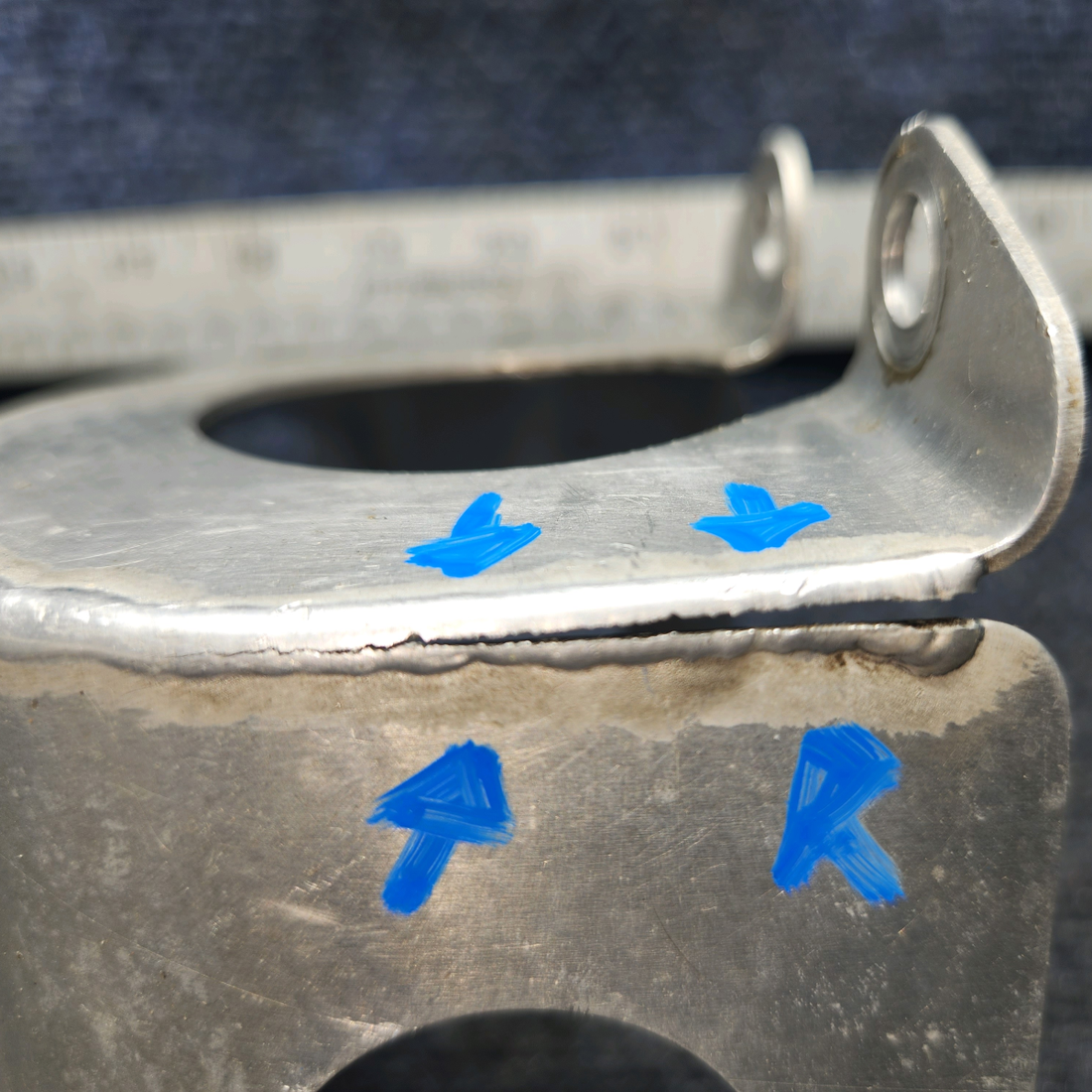 Used aircraft parts for sale, 63422-000 Piper PA28-140 Fuel Pump Baffle - has a crack on weld