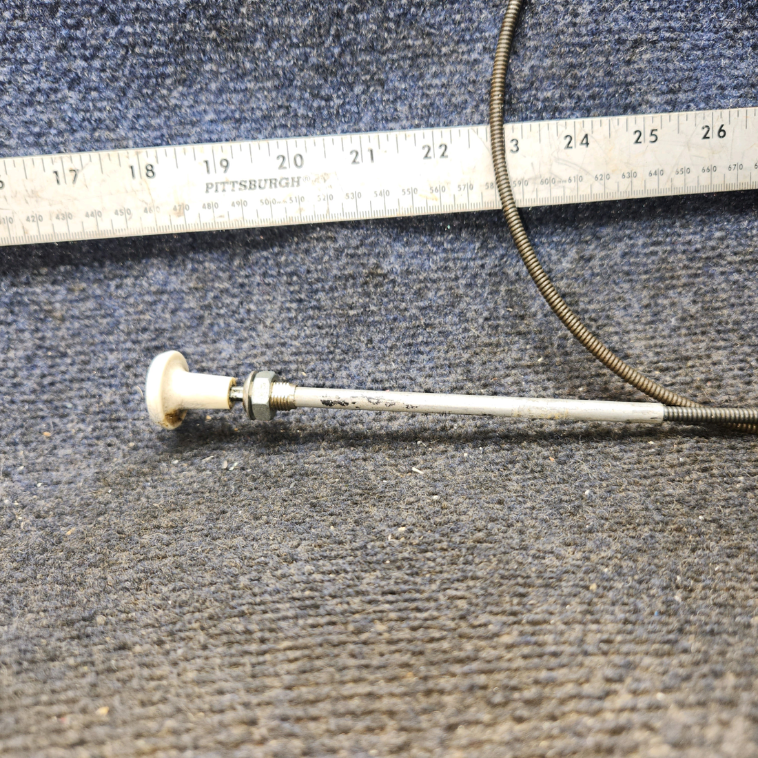 Used aircraft parts for sale, S1239-15 Cessna 172F Cabin Heat Control Cable (Length: 58”)