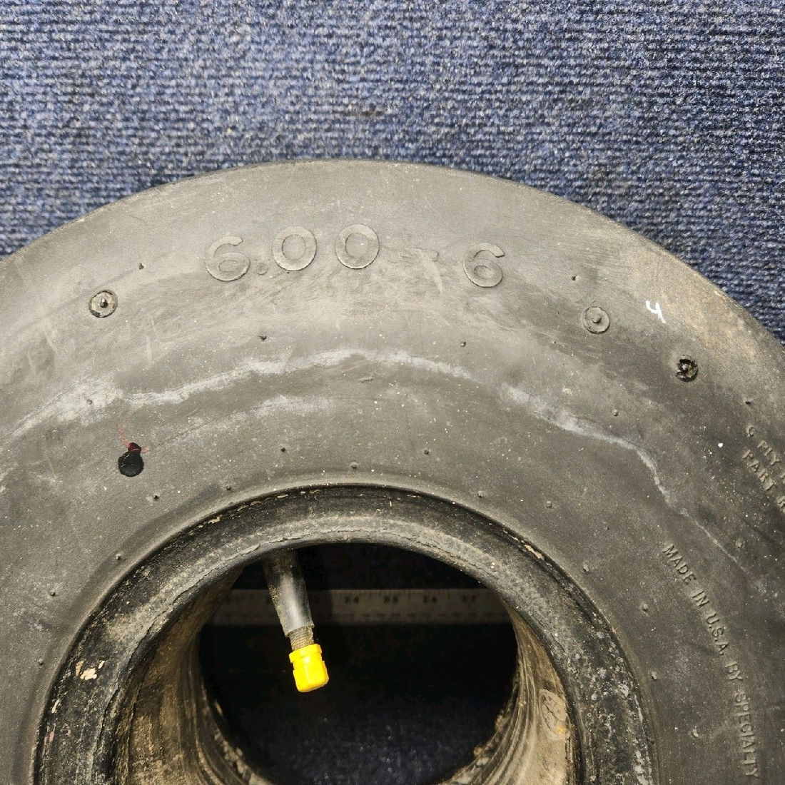 Used aircraft parts for sale, 30843 Air Hawk piper PA-28-181 6.00-6 4-Ply Type III Aircraft Tire with Tube